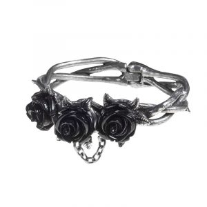 Alchemy Gothic Wild Black Rose Bracelet