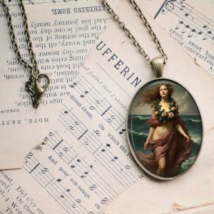 Venus in the Waves Glass Pendant