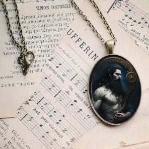 Melancholy Saturn Glass Pendant