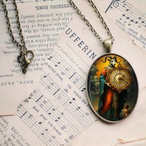 Capricornian Saturn Glass Pendant