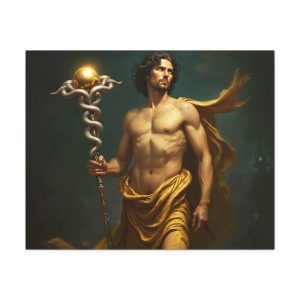 Mercury & Caduceus Canvas Wall Art