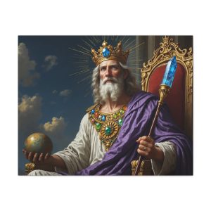 Jupiter on His Throne Canvas Wall Art