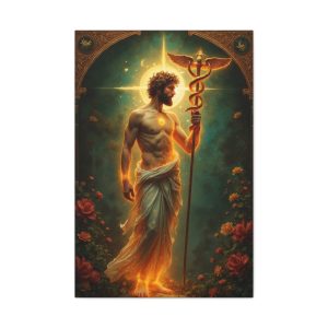 Golden Mercury Canvas Wall Art
