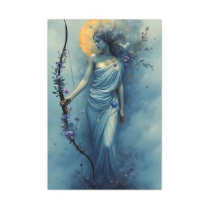 Artemis in Blue Canvas Wall Art