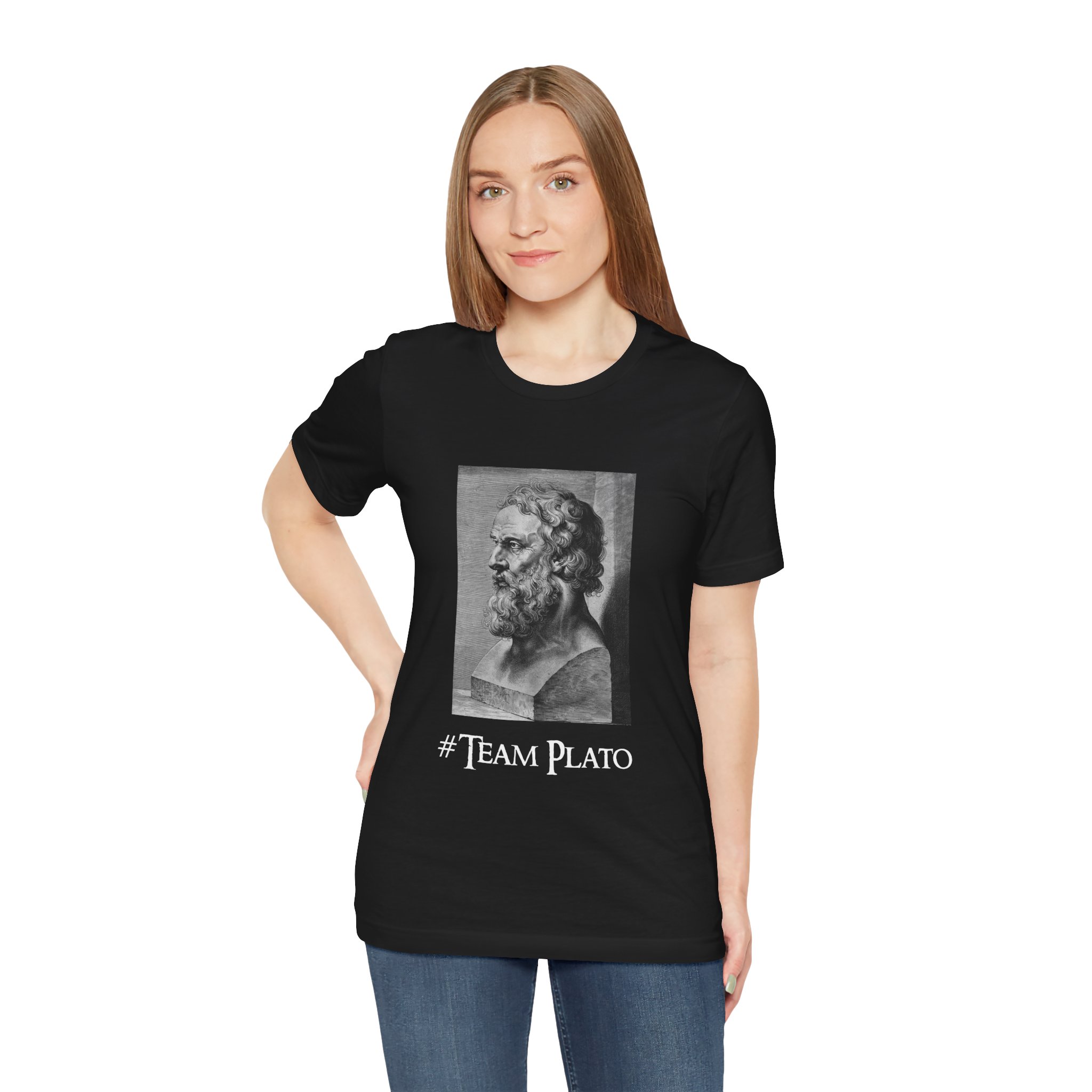 Esoteric Philosophy Occult Astrology Tee, Team Plato Shirt, Unisex Short Sleeve Top, Esoteric Gift, Astrology Lover Shirt - Image 2