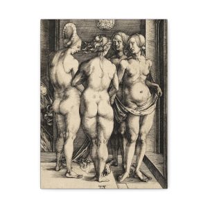 Albrecht Durer Stretched Canvas Wall Art, Nude Figurative Artwork, Home Decor, Gallery Wall Decor, Gift for Art Lovers, Unique Gallery Art